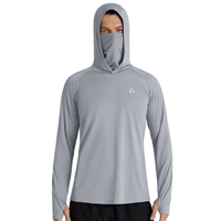 Sweat à capuche anti-UV UPF 50 pour homme, séchage rapide, manches longues, protection contre les éruptions cutanées, pour la pêche, la navigation de plaisance, le travail en extérieur