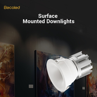 Projecteur encastré pour projets d'hôtels à la maison intérieur Anti-éblouissement 220V Dimmable 8W 12W Spot LED Spot encastré réglable