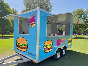 Remorque mobile multifonctionnelle pour la vente de crème glacée et de restauration rapide, avec construction en fibre de verre, longue durée de vie - Product Image 4