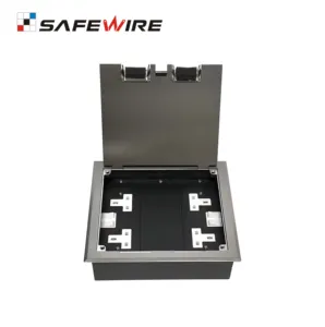 Safewire HTD-250-86 mặt đất xe tăng Brass Outlet Bìa TUV CE cấp giấy chứng nhận + Truy cập sàn hộp sàn Ổ cắm ổ cắm
