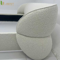 U-best Luxus-Möbel Kingsize-Bett im französischen Stil mit Lederkopfteil, rundes Doppelbett im Prinzessinnen-Stil für Hochzeitssäle