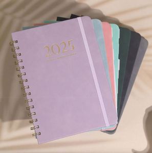 Carnet A5 noir, agenda hebdomadaire et mensuel, couverture rigide, planificateur 2025 avec onglets pour fournitures de bureau, fournitures scolaires, cadeau - Product Image 3