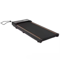 Treadmill Lipat untuk Rumah, Treadmill di Bawah Meja dengan Kontrol Kecepatan Adaptif, Desain Ringkas untuk Ruangan Sempit