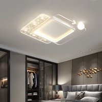 Plafonnier LED en acrylique et fer à montage en surface, protection oculaire à spectre complet, design moderne et simple pour chambre à coucher, CRI élevé 98 2026
