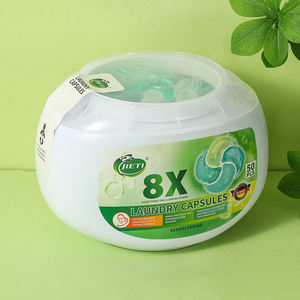 8X Cápsulas de Lavandería, 50 Unidades, Cápsulas de Limpieza Profunda para Lavado Automático, Aroma a Bosque Fresco - Product Image 3