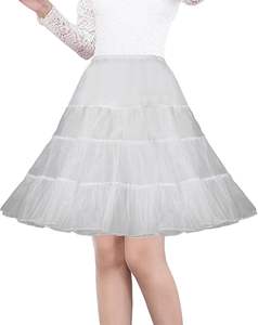 Femmes Blanc <span class=keywords><strong>Vintage</strong></span> Gothique Lolita Crinoline <span class=keywords><strong>Jupon</strong></span> <span class=keywords><strong>Tulle</strong></span> Puffy Slip <span class=keywords><strong>Jupon</strong></span> pour les Fêtes de Mariage Fluffy Jupe Évasée pour - Product Image 5