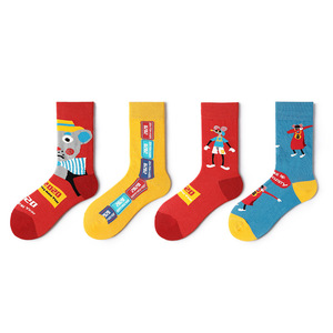 New Style Feather <span class=keywords><strong>Huf</strong></span> Men Dress Crew <span class=keywords><strong>Socks</strong></span> 100% Cotton Colorful - Product Image 6