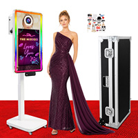 Cabina de Fotos con Espejo Eléctrico Inteligente y Pantalla Táctil de 21.5 Pulgadas, Espejo Mágico para Selfies, Ideal para Fiestas