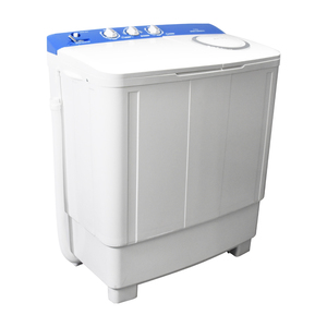 Lave-linge semi-automatique <span class=keywords><strong>à</strong></span> double cuve 7,1-8,0 kg avec fonction d'essorage pour usage hôtelier, fonctionnement en anglais, laveuse-sécheuse tout-en-un - Product Image 1