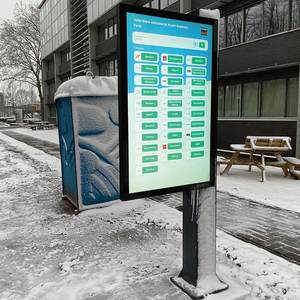 32 43 55 65 75 pulgadas 2500 Nit IK 10 IP <span class=keywords><strong>66</strong></span> exterior marco súper estrecho montado en la pared señalización Digital pantalla LCD reproductor de publicidad - Product Image 5