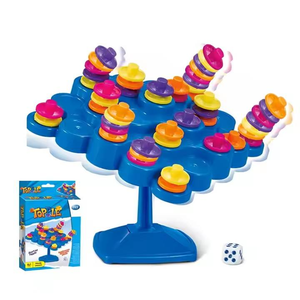 <span class=keywords><strong>Jeu</strong></span> d'empilage d'arbres éducatif, <span class=keywords><strong>jeu</strong></span> de société interactif parent-enfant, entraînement de la motricité fine pour les enfants, cadeau de fête - Product Image 1