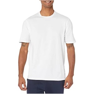 Camiseta casual de verano para hombre, 100% algodón, tejida, con estampado personalizado, cuello redondo, simple, delgada, de secado rápido, transpirable, para actividades deportivas. - Product Image 1