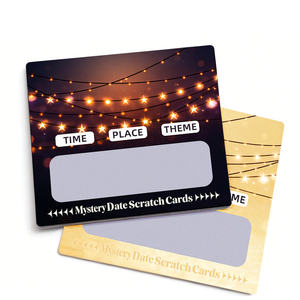 Carte à gratter personnalisée avec logo, design sur mesure, gagnez de gros prix, impression numérique, ticket à gratter en gros - Product Image 1