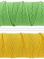 Corde Macramé 3mm Vente en Gros Cordon Macramé 2mm 3mm 4mm 5mm Coton Textile de Maison Chaussures Légères Pointure 8 Corde Tressée Enduite