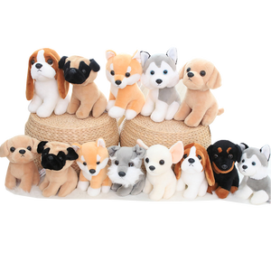 Machine à griffes personnalisée 7'' pour animaux en peluche, adorable chien en peluche réaliste - Product Image 1