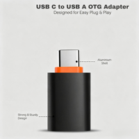 Convertisseur USB A vers USB C OTG, USB 3.0, transfert de données haute vitesse, corps en alliage d'aluminium, adaptateur OTG