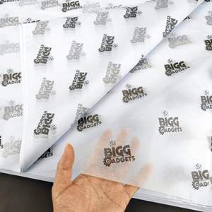 Papel de Seda Translúcido 50x70cm para Embalagem de Roupas com Impressão de Logotipo de Marca Personalizada - Product Image 1