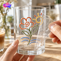 Autocollants 3D personnalisés à transfert UV, étiquettes en relief cristallines imperméables à frotter pour tasses, verre, métal, échantillonnage en 24h