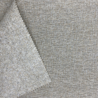 Usine directe abordable 100% Polyester uni Faux lin tissé enduit tissu d'ameublement Textile à la maison canapé lin Look tissu