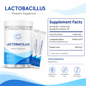 Nouveaux compléments alimentaires de probiotiques lyophilisés Lactobacillus Salivarius Casei Bifidobacterium Lactis en poudre pour adultes - Soutien immunitaire - Product Image 6