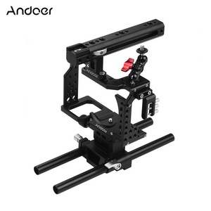 Andoer máy ảnh lồng + TOP xử lý + 15mm Rod baseplate Kit video phim làm phim ổn định hợp kim nhôm - Product Image 6
