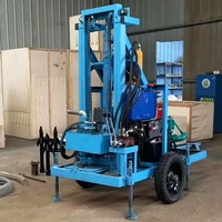 Nouvelle Pompe à Engrenages pour Forage de Puits d'Eau Profond 0-200M avec Moteur Diesel Personnalisé, Foreuses sur Roues/Chenilles pour Irrigation Agricole
