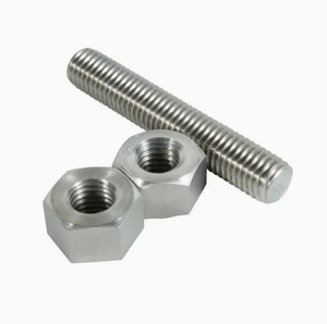 Trung Quốc Nhà máy nóng bán tùy chỉnh ASTM A193 B7 đôi Stud Bolt <span class=keywords><strong>Threaded</strong></span> <span class=keywords><strong>Rod</strong></span> chamffered với A194 2h NUT - Product Image 1