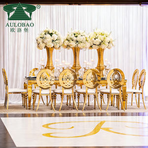 เฟอร์นิเจอร์ห้องโถงโรงแรม เก้าอี้รับประทานอาหารทันสมัยขาสีทอง - Product Image 4