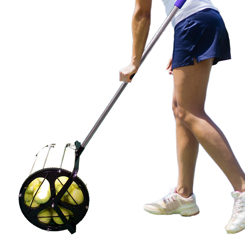 New Best Collector Stainless Steel & PC Black Tennis Ball Gatherer & Picker Upper Training Machine for Wholesale