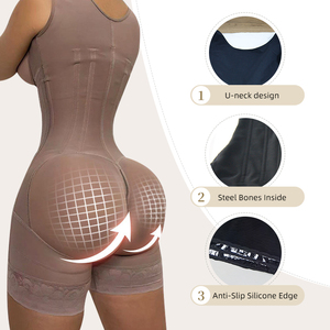 <span class=keywords><strong>Body</strong></span> gainant pour femme à fermeture éclair frontale, Fajas Colombianas BBL, Vêtement de modelage haute compression avec baleines en acier, pour les étapes 2/<span class=keywords><strong>3</strong></span> - Product Image 6
