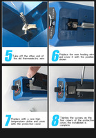 Machine à sceller les sacs en plastique pressés à la main, machine à sceller commerciale, machine d'emballage de sacs en aluminium