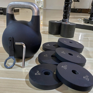 Özel Logo siyah spor kolu rekabet ağırlık kaldırma ayarlanabilir Kettlebell - Product Image 1