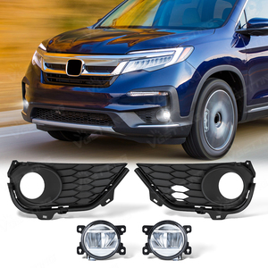 Par de luces <span class=keywords><strong>antiniebla</strong></span> LED delanteras de fábrica para Honda Pilot 2019 2020 2021 2022, lámpara de conducción con cubierta embellecedora - Product Image 2