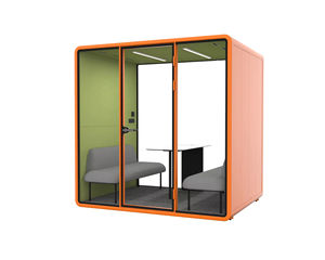 Cabines de bureau insonorisées au design moderne en acier pour immeubles de bureaux et postes de travail de streaming en direct dans salles de piano ou appartements - Product Image 4