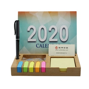 Lịch Để Bàn Bằng Tre Thiết Kế Mới Năm 2020 Có Ghi Chú Dán - Product Image 3