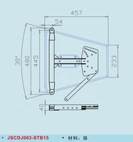 003 Kit de quincaillerie 15 pouces PA Pièces de haut-parleur Accessoires Line Array Rigging System