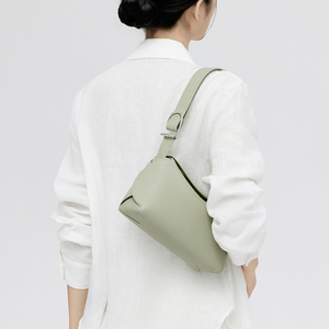 2025 bolsos de hombro pequeños Vintage de lujo de alta calidad novedad de verano bolsos de Color fresco de aguacate <span class=keywords><strong>bolso</strong></span> de hombro para axilas de mujer - Product Image 2