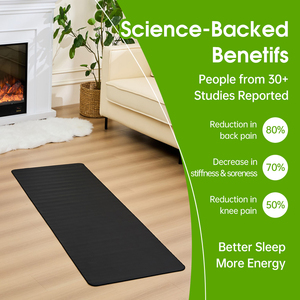 OEM-Service Naturkautschuk Umweltfreundliche Wellness-Heilung Entzündungshemmende Wasserdichte Antistatische Erdungs-Yoga-Fußmatte CE-Zertifiziert - Product Image 5