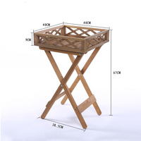 Grand pas cher en bois fleur planteur plateau boîte pliable pliable Pot support jambe support pour la décoration de jardin
