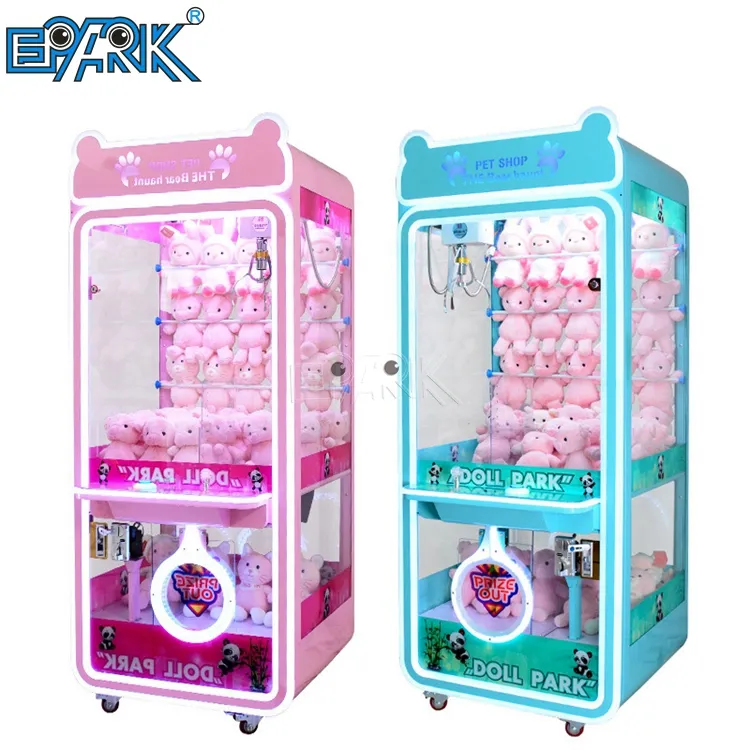 Quality Telephone Booth British Style Soft Toy Coin Operated Amusement Arcade Claw Crane Vending Machine Claw Machine