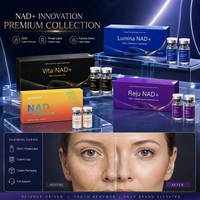 Ampoule NAD+ Skin Booster 5ml*10, sérum anti-âge pour le visage avec acide hyaluronique et niacinamide pour un éclat de jeunesse