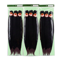 Prix d'usine – Cheveux synthétiques pré-étirés 52 pouces 3X 6X pour tressage à basse température, non inflammables, faciles à tresser, extensions au crochet