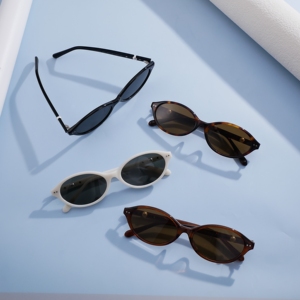 Lunettes de soleil œil de chat Y2K tendance pour femme, monture ovale rétro, petites lunettes vintage en acétate pour femme, vente en gros, nouvelle arrivée - Product Image 2