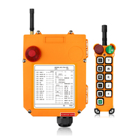 Control Remoto Inalámbrico Industrial para Grúa, Modelo F24-10D F24-10S, 24 VCA, 10 Botones, Una Velocidad, Interruptor de Relé, Metálico, Impermeable