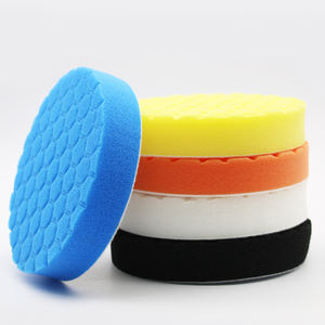 Ensemble d'éponges de polissage et de cirage pour voiture en <span class=keywords><strong>laine</strong></span>, motif hexagonal, tampons de polissage inclinés et enfoncés, tailles 3/4/5/6/7 pouces - Product Image 6