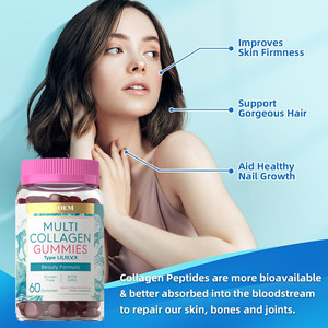 Gomitas Blanqueadoras de Colágeno Múltiple OEM/ODM, Favorecen la Salud del Cabello, la Piel y las Uñas, Gomitas de Péptidos de Colágeno Múltiple - Product Image 4