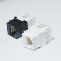 Connecteur modulaire pour câble réseau 10 Gigabit 4P4C 6P6C RJ11 RJ12 RJ14 RJ Systimax Keystone Jack Cat6 avec LED