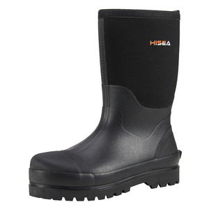 HISEA Bottes de pluie pour hommes Bottes de travail imperméables Bottes en <span class=keywords><strong>caoutchouc</strong></span> isolées - Product Image 1