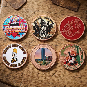 Pièces <span class=keywords><strong>de</strong></span> monnaie en cuivre personnalisées <span class=keywords><strong>de</strong></span> 1 OUNCE avec logo en relief, estampage 3D, figurine animale émaillée, artisanat métallique souvenir, pièce <span class=keywords><strong>de</strong></span> monnaie en cuivre pur - Product Image 5