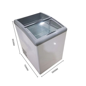 Congélateur vitrine pour glaces et bâtonnets glacés 188L avec porte vitrée incurvée - Product Image 2